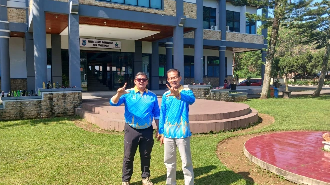 Matangkan persiapan jamnas xii 2026, kwarcab 0314 pramuka payakumbuh gelar tc di halaman gedung perpustakaan